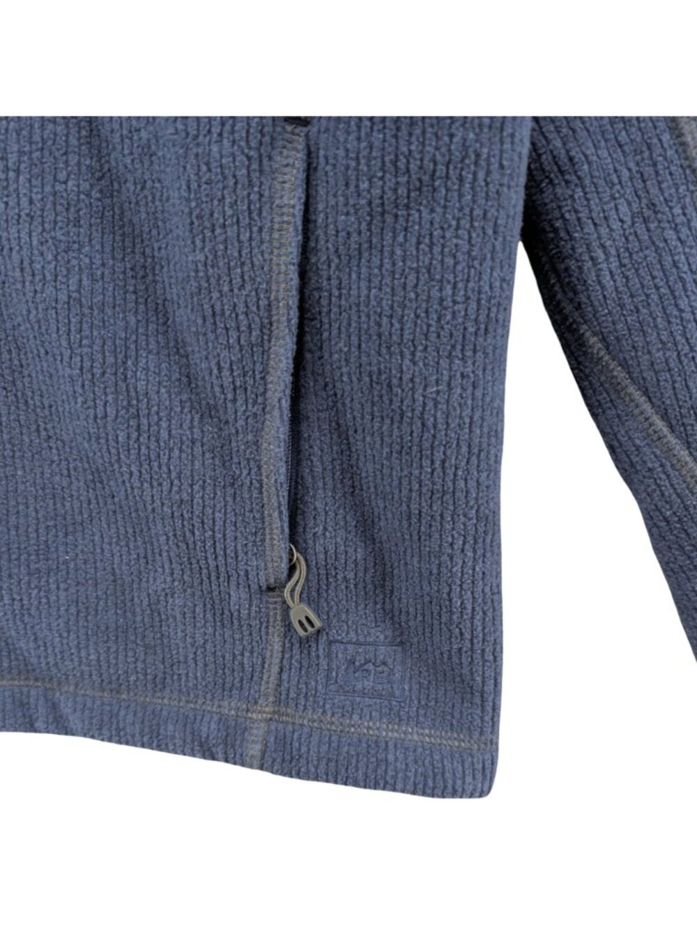 REI Hooded Jacket Boys Blue Fleece Lined Full Zip Pockets Size L 14-16 - Picture 9 of 9